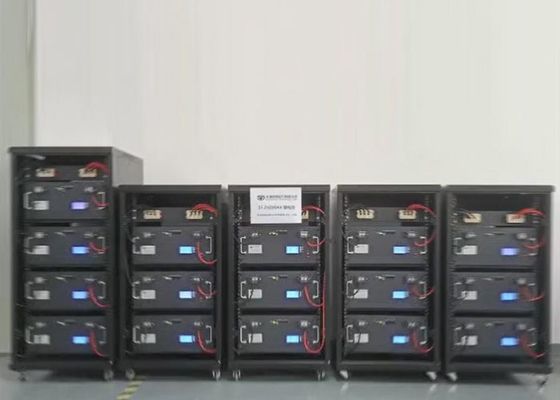 IP40 Server Rack แบตเตอรี่ลิเธียมเหล็กฟอสเฟตสำหรับระบบเชิงพาณิชย์