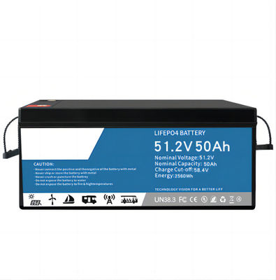 Waterproof LifeP04 การเปลี่ยนแบตเตอรี่ลิเธียม SLA 51.2V 50AH พร้อม Bluetooth