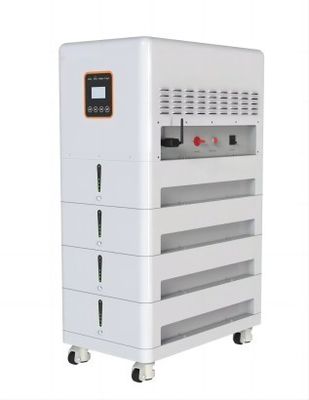 Rack Mount LFP UPS แบตเตอรี่ลิเธียมสามเฟส 20.48KWH สำหรับบ้าน