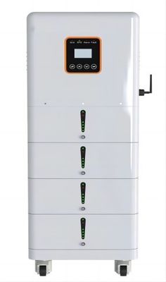 Rack Mount LFP UPS แบตเตอรี่ลิเธียมสามเฟส 20.48KWH สำหรับบ้าน