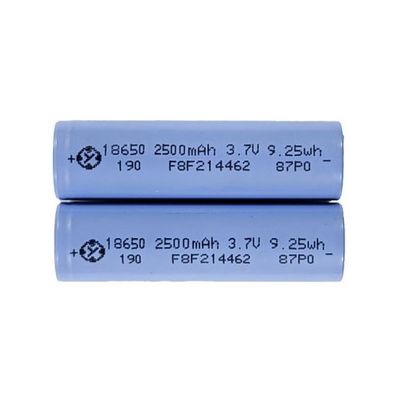 แบตเตอรี่ลิเธียม 18650 มัลติฟังก์ชั่น 3.7V 2500MAH สำหรับ RC Drone