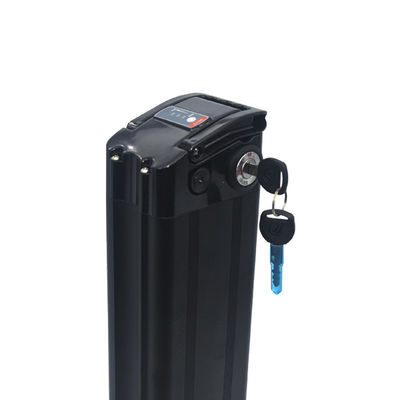 2 Pins Top Tube Type 24V/36V/48V 10AH/20AH แบตเตอรี่ลิเธียมไฟฟ้าจักรยานพร้อมป้องกันการกัดกร่อนสำหรับรถจักรยานไฟฟ้า