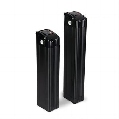 2 Pins Top Tube Type 24V/36V/48V 10AH/20AH แบตเตอรี่ลิเธียมไฟฟ้าจักรยานพร้อมป้องกันการกัดกร่อนสำหรับรถจักรยานไฟฟ้า