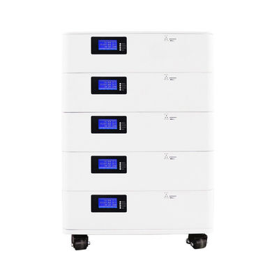โบลูทูธ สามเฟส โซลาร์อินเวอร์เตอร์ ติดต่อแห้ง LifePO4 แบตเตอรี่แพ็ค 5KWH 10KWH สําหรับระบบเก็บพลังงานแสงอาทิตย์