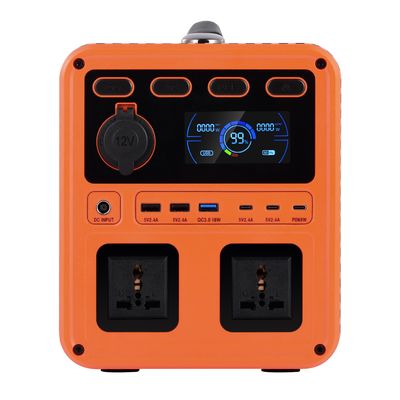 IP61 พลังงานผลิตสูง DC 13V 1200W AC Switch QC3.0 เครื่องผลิตพลังงานพกพาที่มีเครื่องเปลี่ยนสองทางสําหรับสํารองบ้าน