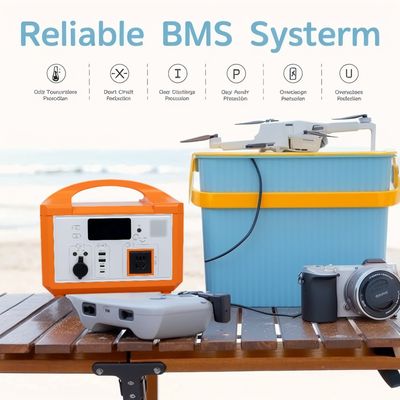 กันน้ํา IP51 600W AC 12V MPPT เครื่องควบคุมแสงอาทิตย์ สถานีพลังงานแสงอาทิตย์พกพาที่มีการอนุมัติ CE สําหรับเครื่องตัดไม้ / เครื่องเจาะไฟฟ้า