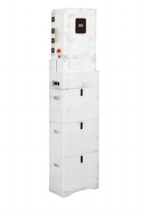 แบตเตอรี่แบบ LiFeP04 แบตเตอรี่แบบ Single Phase Off Grid Solar Inverter พร้อมระบบเก็บพลังงานพาณิชย์ที่ได้รับการอนุมัติจาก CE/UL