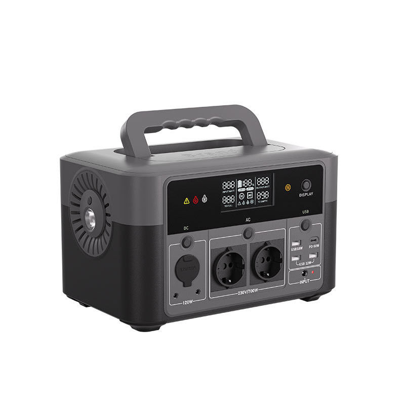 ROHS AC 700W สถานีไฟฟ้าพกพากลางแจ้งสำหรับรถ Jump Starter