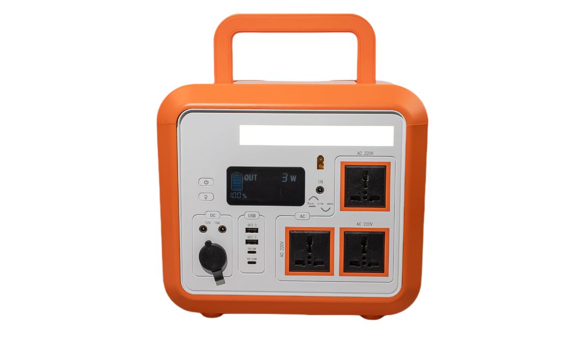 CE อนุมัติ 1500W AC Outlet Output Pure Sine Wave พกพาเครื่องกําเนิดพลังงานที่มี LCD สําหรับรถกระโดดเริ่มต้น / RV Camping