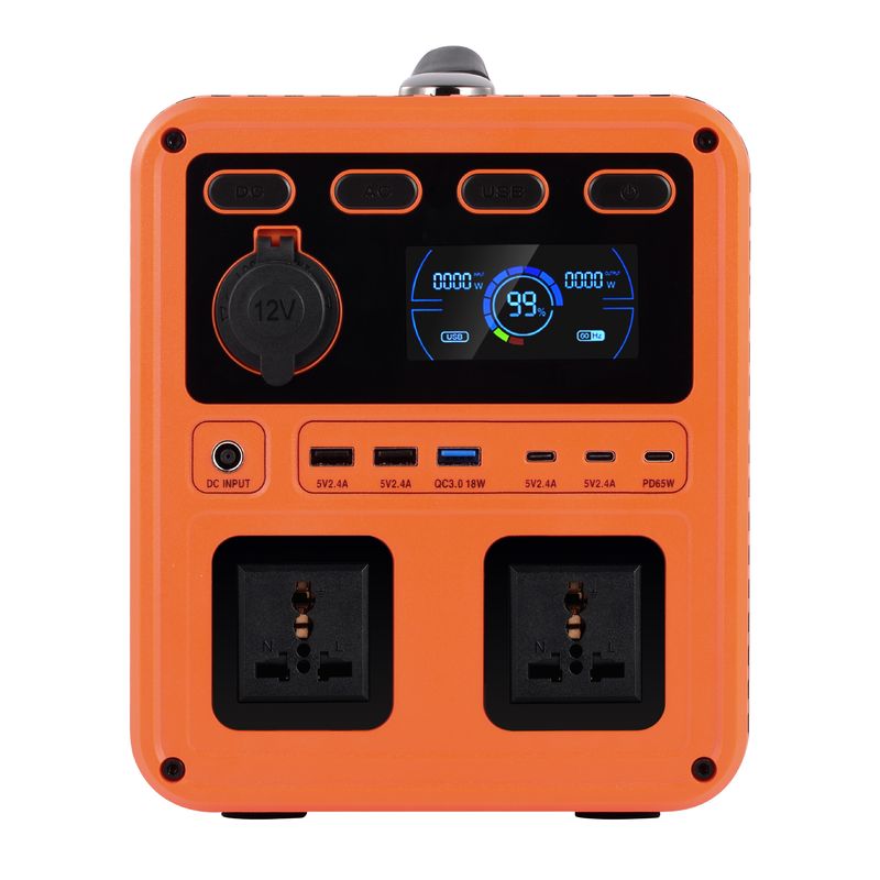 IP61 พลังงานผลิตสูง DC 13V 1200W AC Switch QC3.0 เครื่องผลิตพลังงานพกพาที่มีเครื่องเปลี่ยนสองทางสําหรับสํารองบ้าน